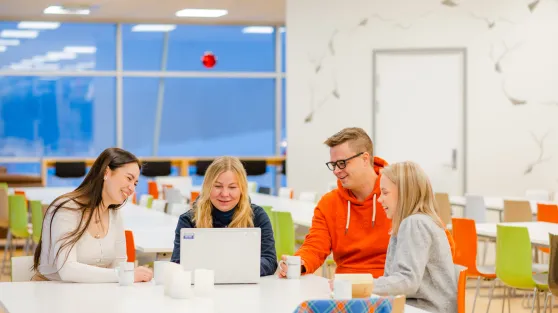 Studenter i kollokviegruppe