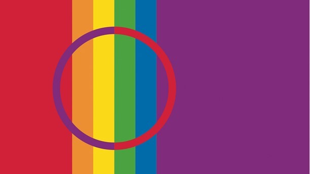 Sápmi pride flagg.