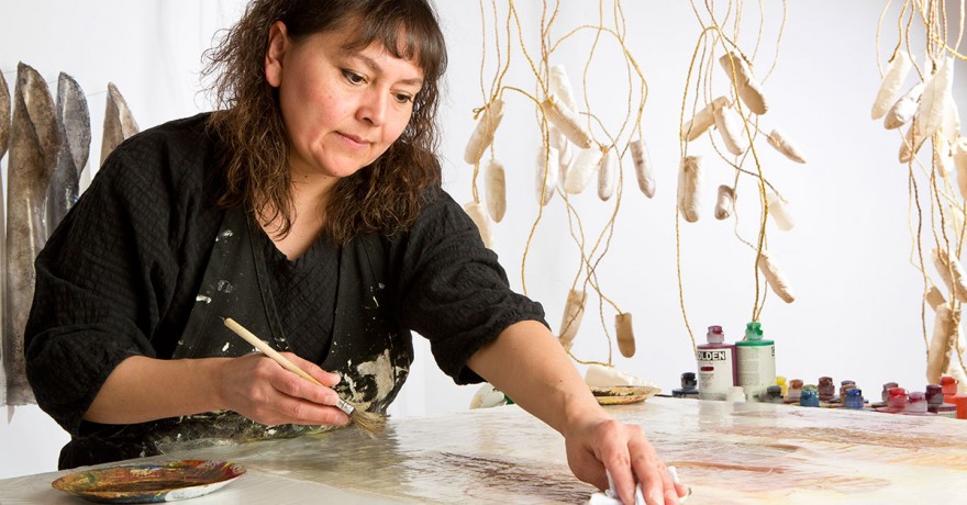 Picture of Sonya Kelliher-Combs, Alaska Native Mixed-Media Artist