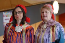 Rektor Liv Inger Somby ja direktevra Anne Marie Gaino