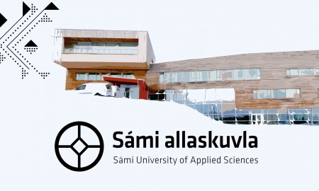 illustrasjonsbilde av Diehtosiida med samisk høgskole logo