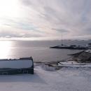 Bilde som viser kaien ved Nuuk i Grönland. 
